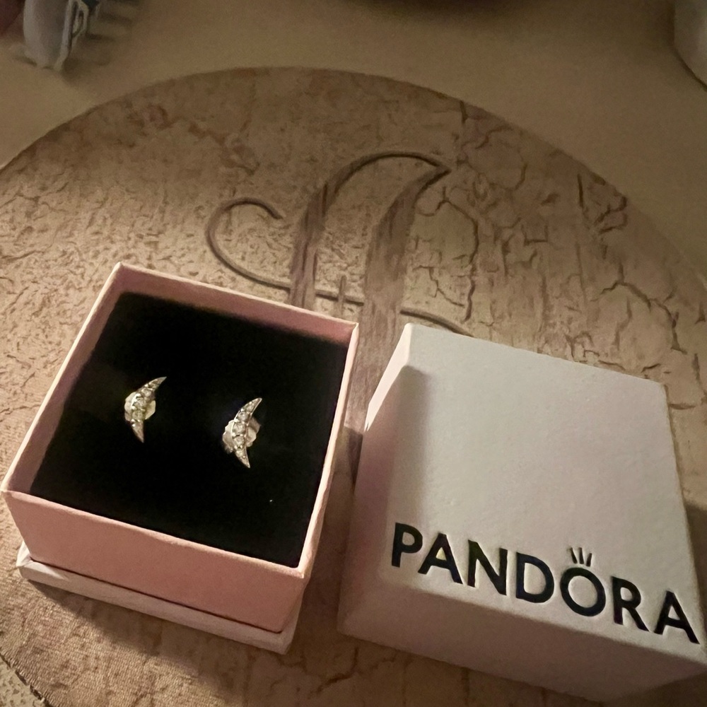 Pandora Sparkling Silver Earrings